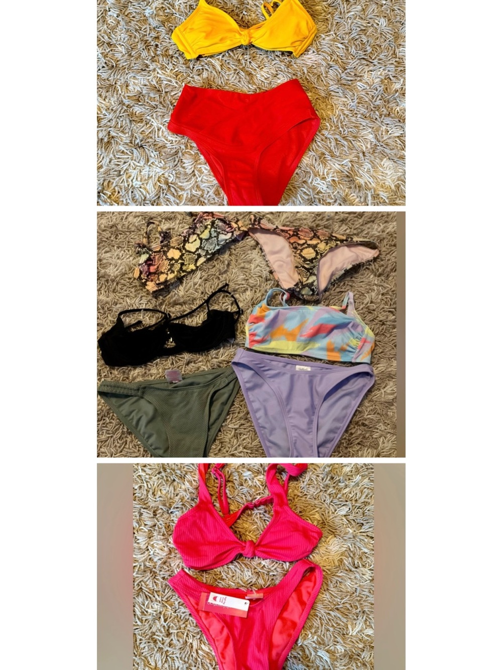 Women’s Lot of Xhilaration 5 Bikini swim Set XS All NWOT